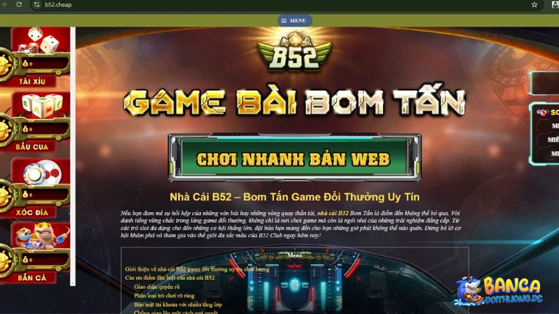 Nhà cái bắn cá B52